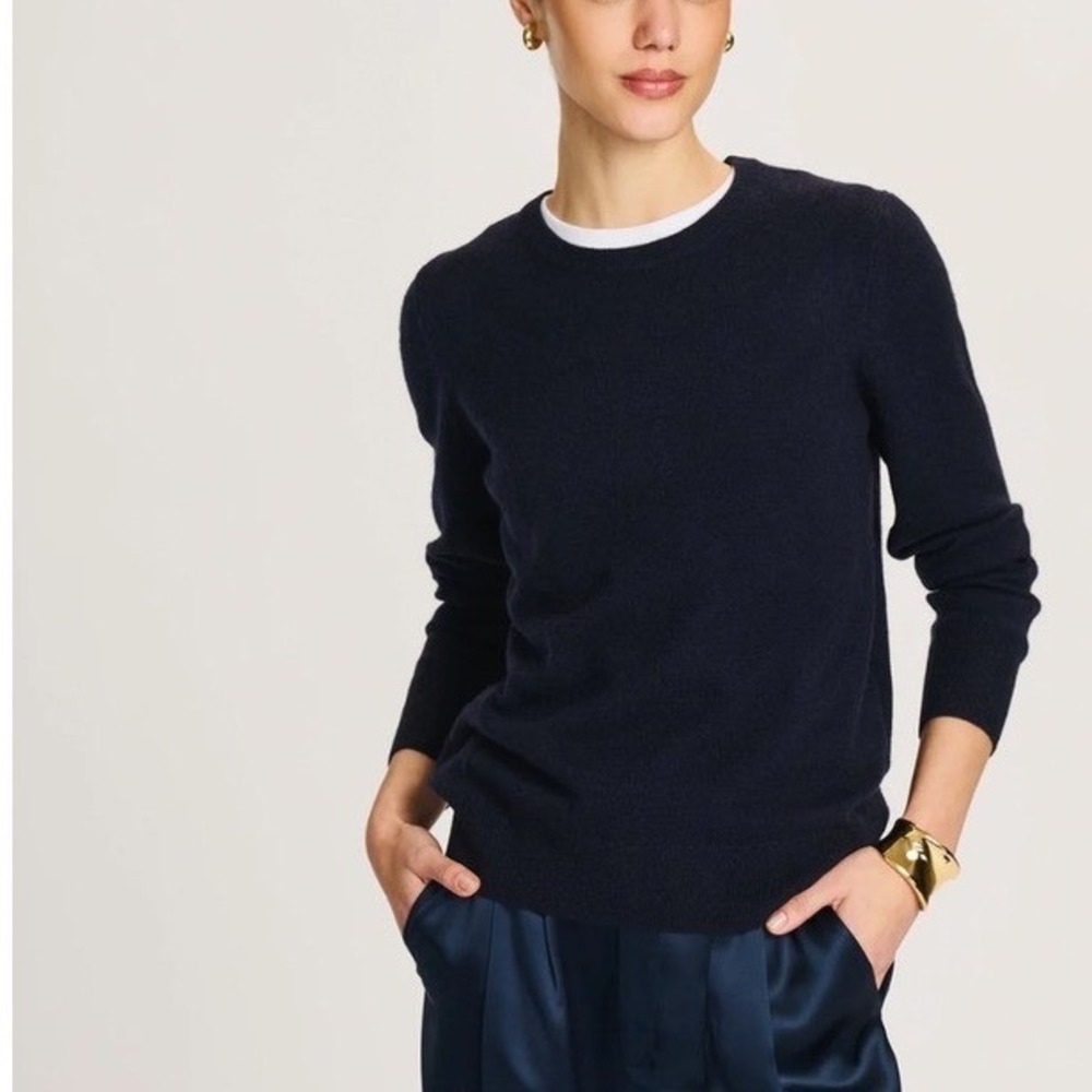 NAADAM The Original Cashmere Sweater In Navy Blue Size Large